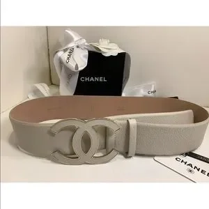 CHANEL | Accessories | Chanel 8p Rare Leather Belt Cream Off  display picture 1